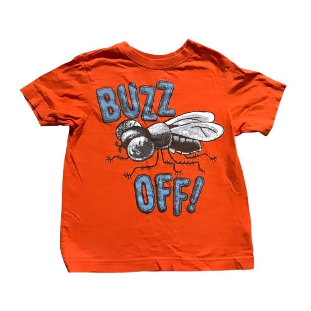 Youth Boys Childrens Place Buzz Off Humor Graphic Tee Shirt - Sz XS ( 4 )